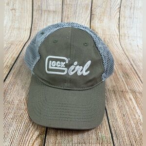 Glock Girl Perfection Firearms Shooting Mesh Back Adjustable Ladies Hat Cap